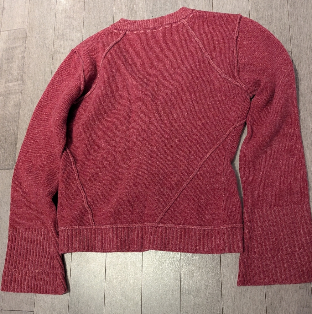 Floral Embroidered V-Neck Cardigan - Pink - Picture 4 of 5